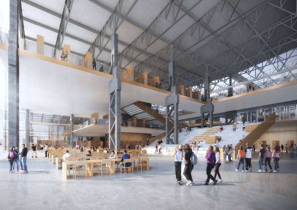 rebirth of the old factory gmp wins competition for shanghai academy of fine arts shanghai university wusong 1