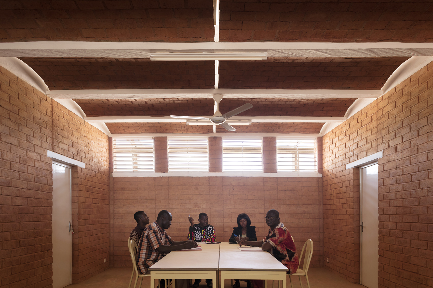 secondary school and auxiliary buildings of bangre veenem school complex by albert faus