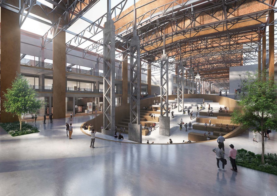 rebirth of the old factory gmp wins competition for shanghai academy of fine arts shanghai university wusong 1