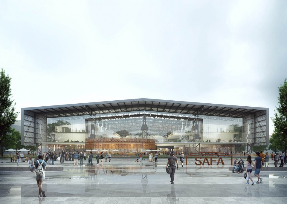 rebirth of the old factory gmp wins competition for shanghai academy of fine arts shanghai university wusong 1