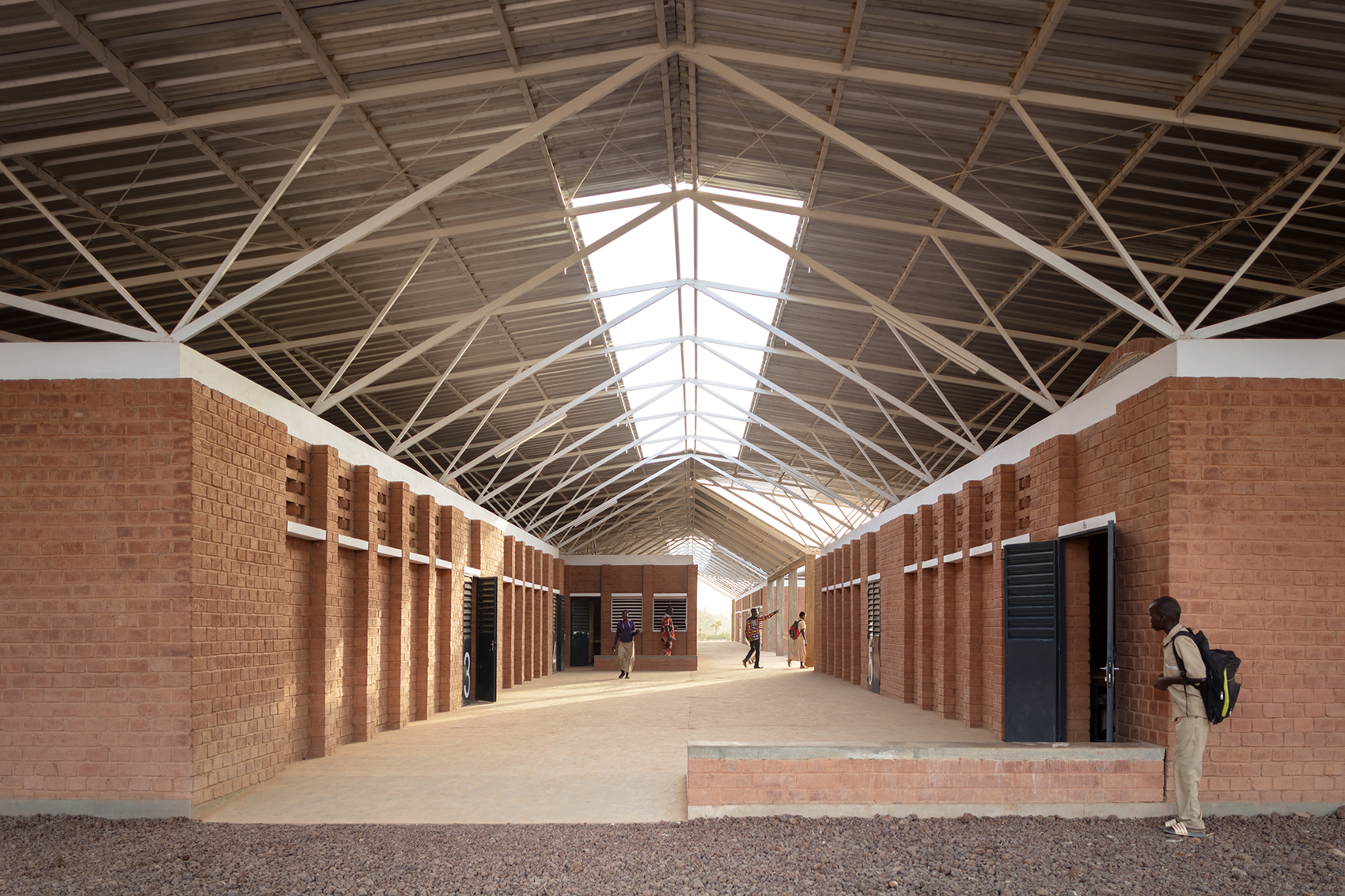 secondary school and auxiliary buildings of bangre veenem school complex by albert faus 1