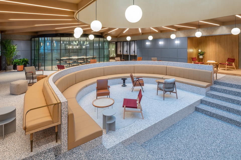 social space at jingan kerry centre shanghai by linehouse