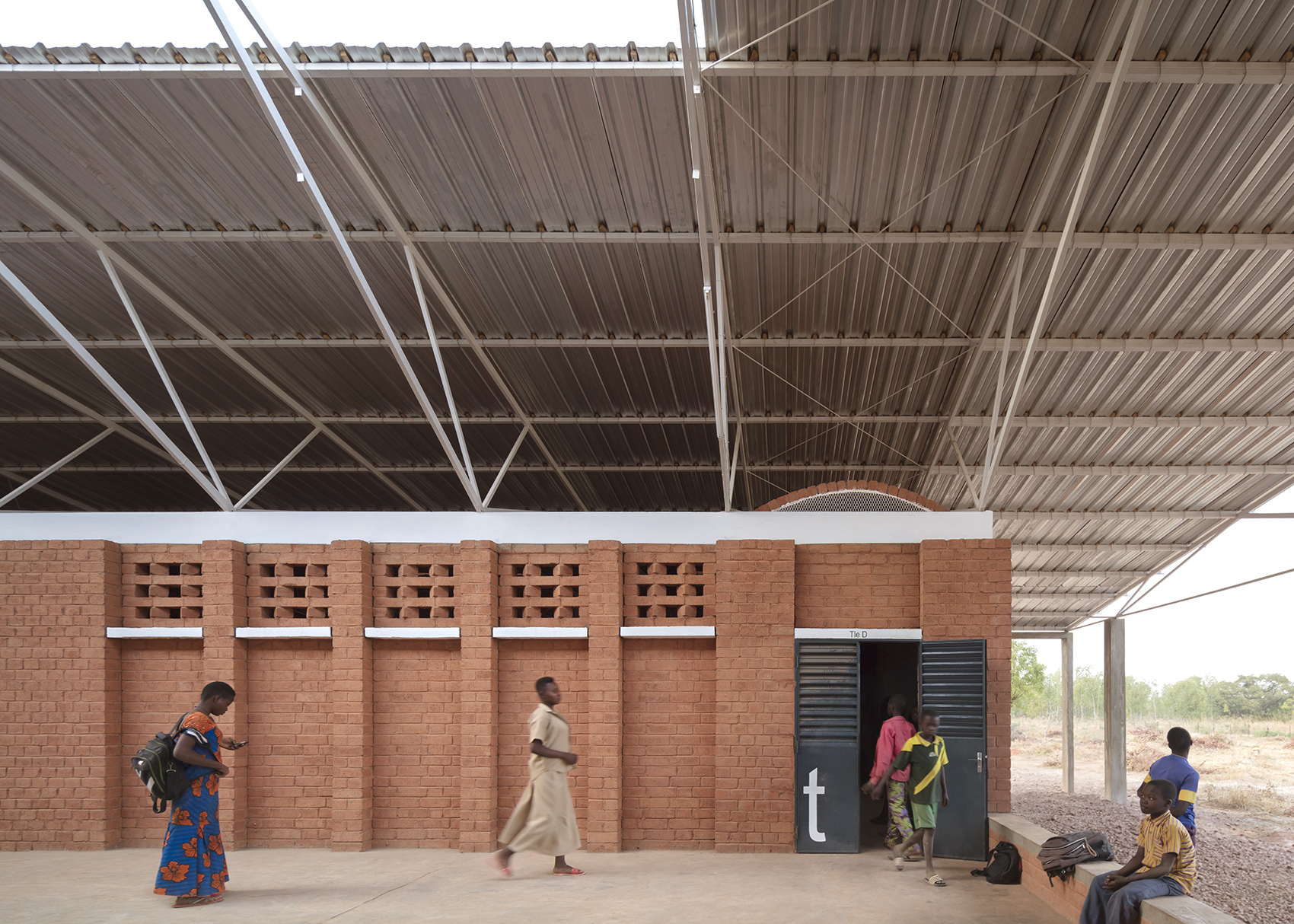 secondary school and auxiliary buildings of bangre veenem school complex by albert faus