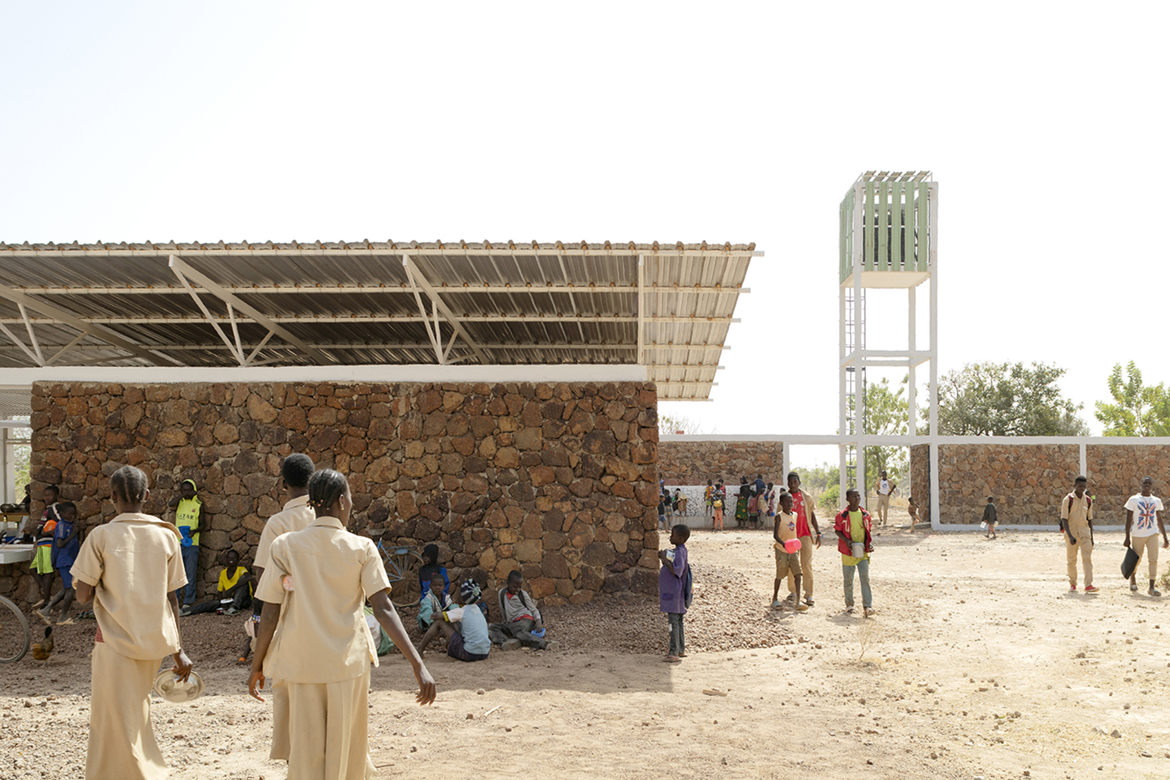 secondary school and auxiliary buildings of bangre veenem school complex by albert faus 1