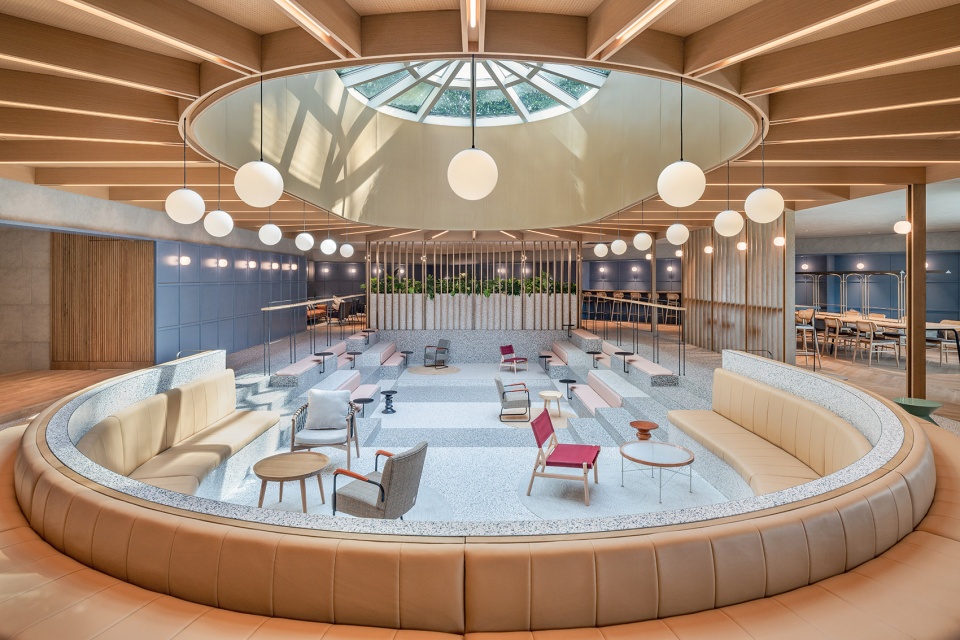 social space at jingan kerry centre shanghai by linehouse