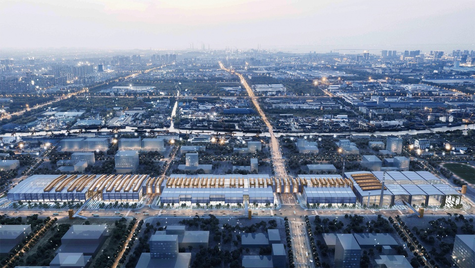 rebirth of the old factory gmp wins competition for shanghai academy of fine arts shanghai university wusong
