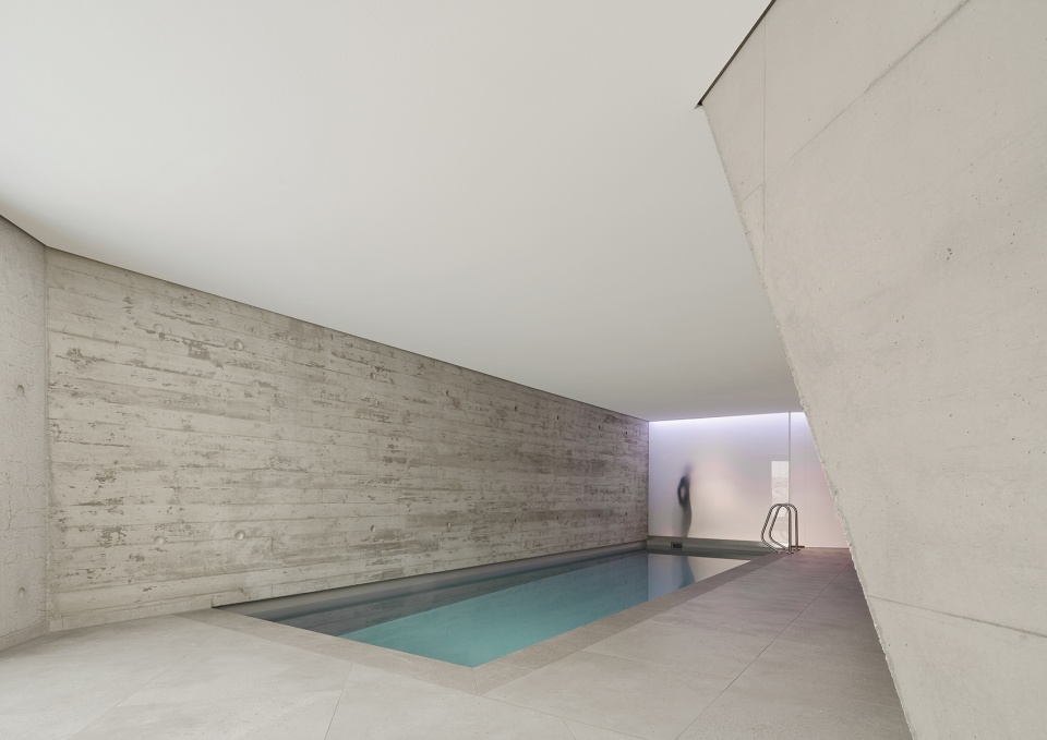 villa l by pool leber architekten