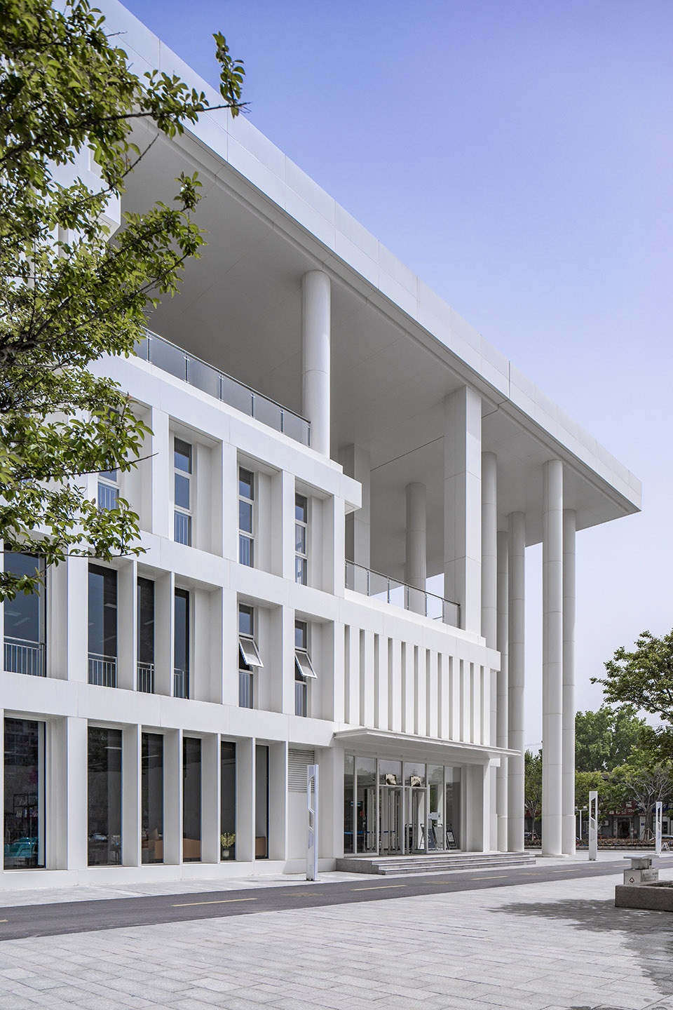 yinan library and archives china by 7 studio of school of architecture at cafa puyu studio