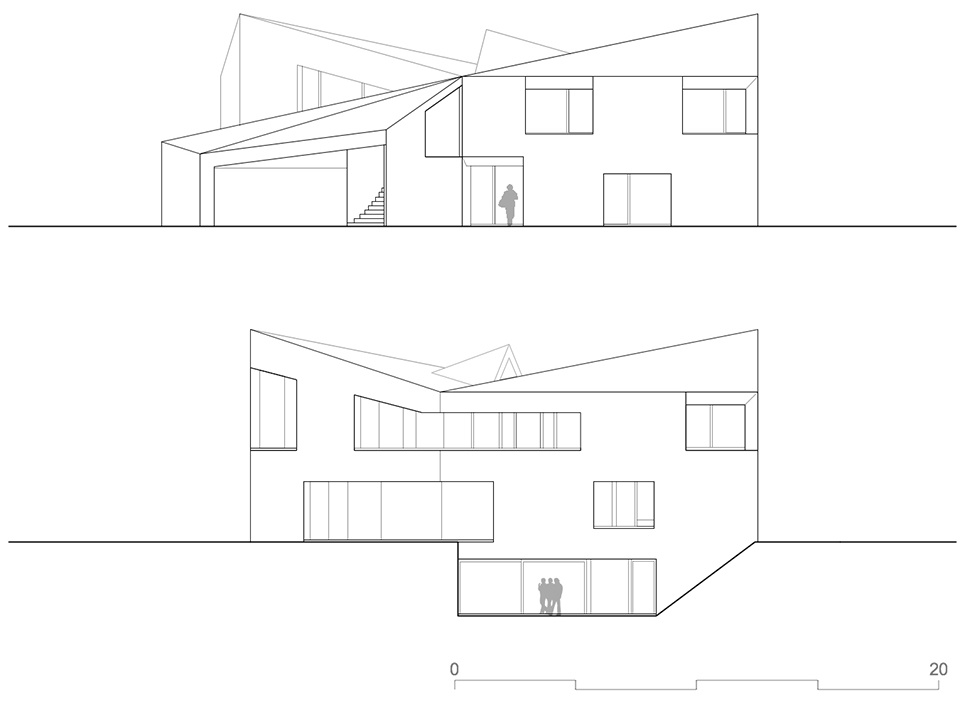 villa l by pool leber architekten