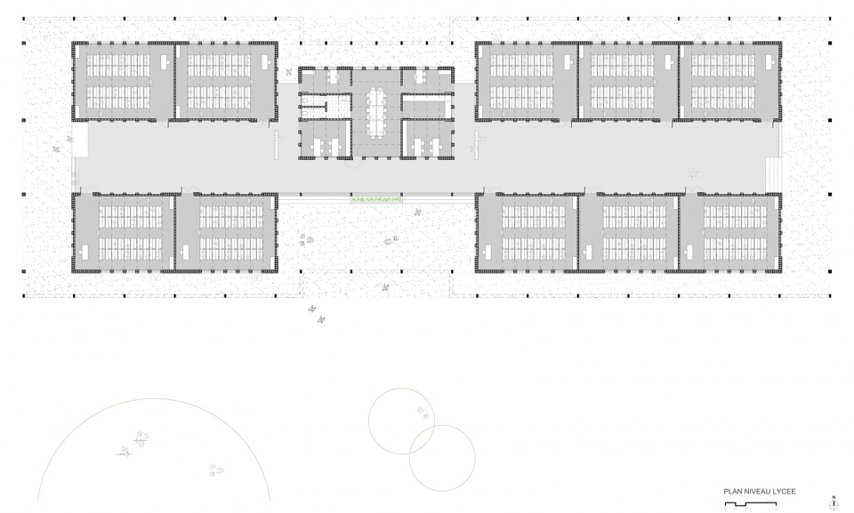 secondary school and auxiliary buildings of bangre veenem school complex by albert faus