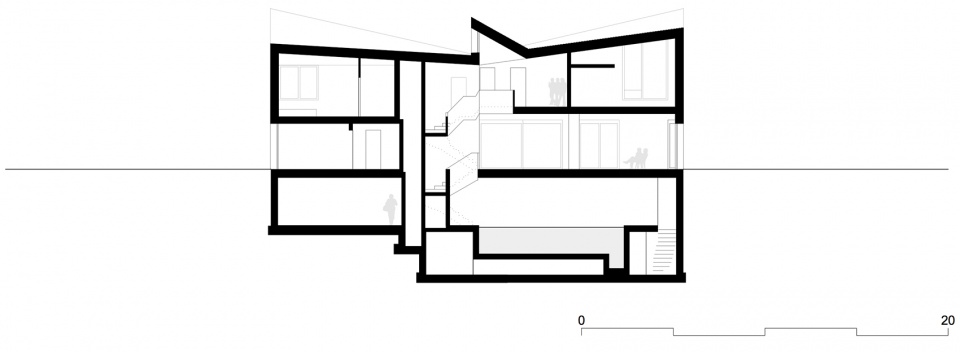 villa l by pool leber architekten
