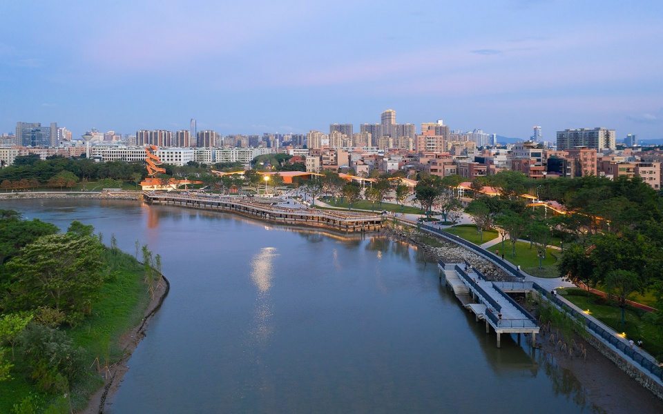 dongguan three rivers and six banks waterfront demonstration section project phase i project longwan section by dongda shenzhen design co...