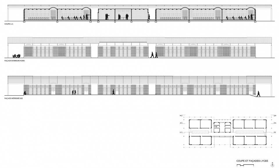 secondary school and auxiliary buildings of bangre veenem school complex by albert faus