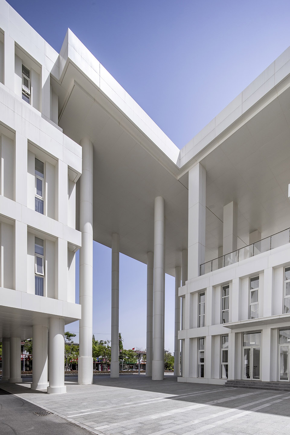 yinan library and archives china by 7 studio of school of architecture at cafa puyu studio