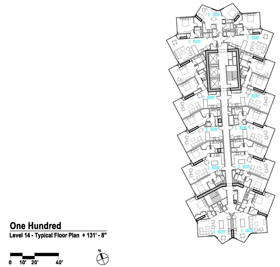 One Hundred residential tower by Studio Gang