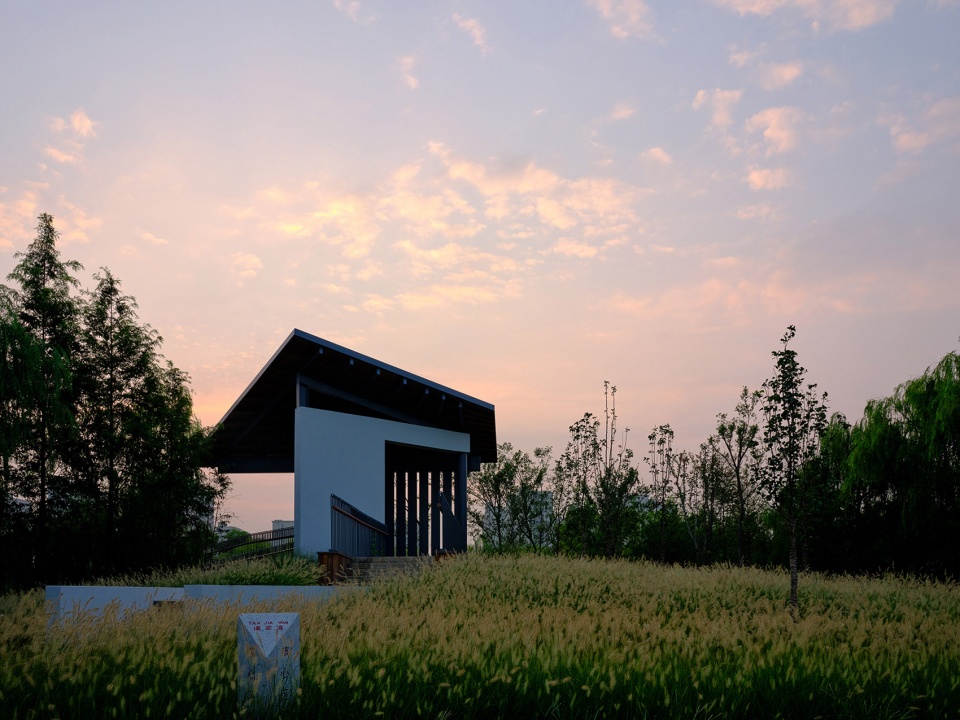 pedestrian bridge of tan jiawan agricultural site park in wuzhen by atelier beeeed zhejiang af university landscape architecture institute
