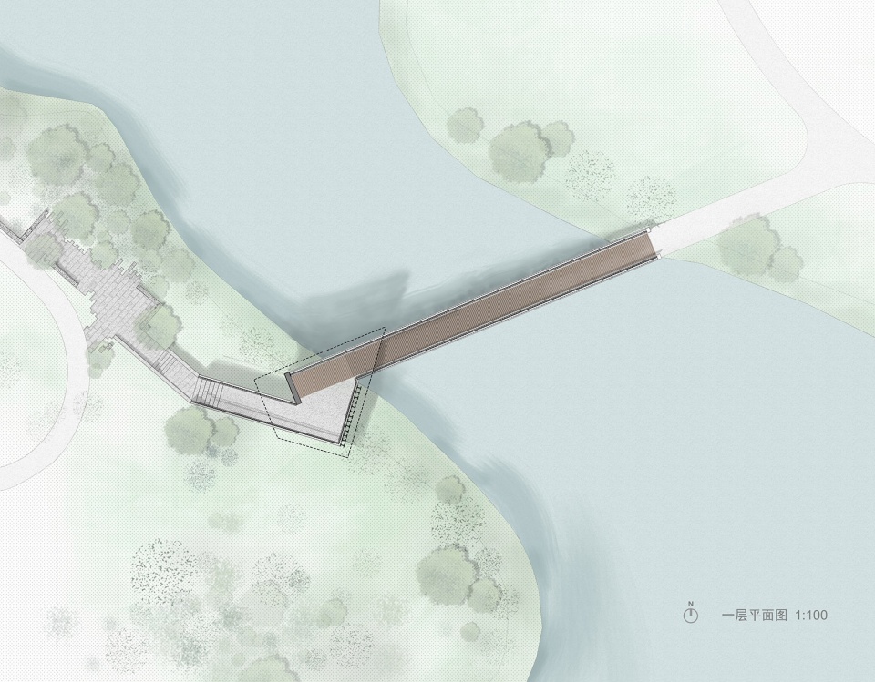 pedestrian bridge of tan jiawan agricultural site park in wuzhen by atelier beeeed zhejiang af university landscape architecture institute