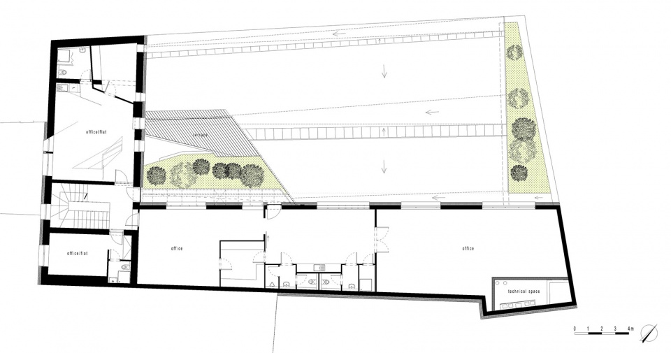 Yoga Garden Art Gallery Brno by RO AR Szymon Rozwalka architects