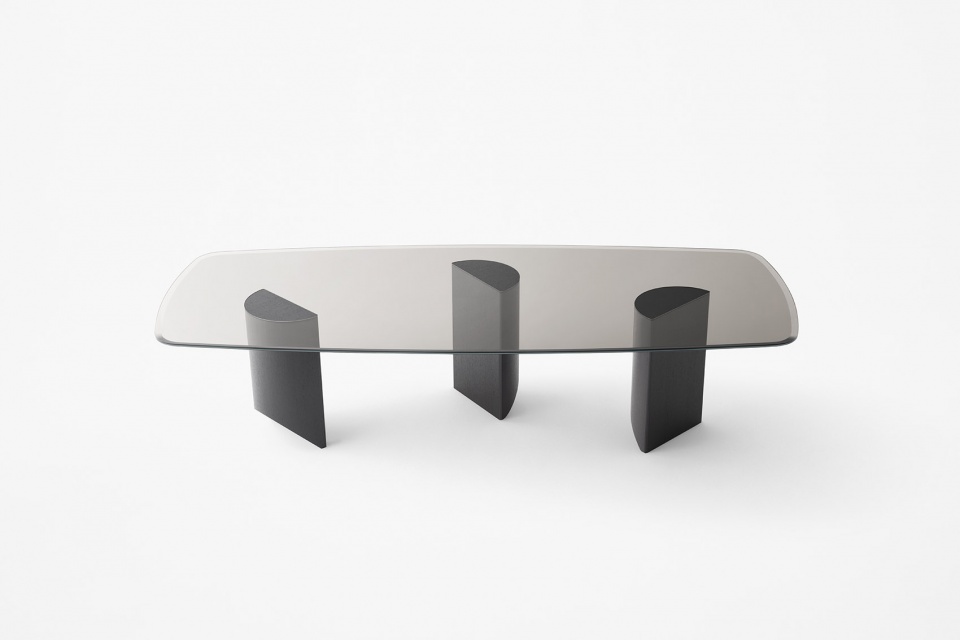 easel and wedge for minotti by nendo
