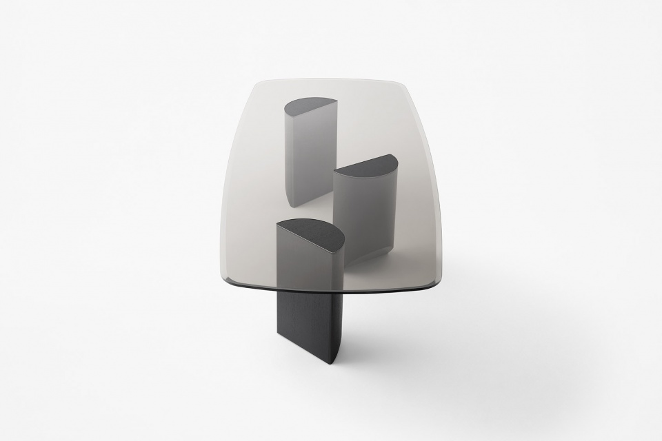 easel and wedge for minotti by nendo