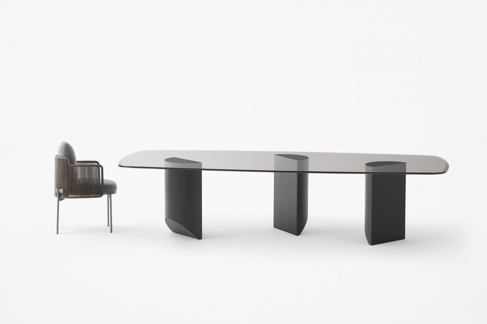 easel and wedge for minotti by nendo