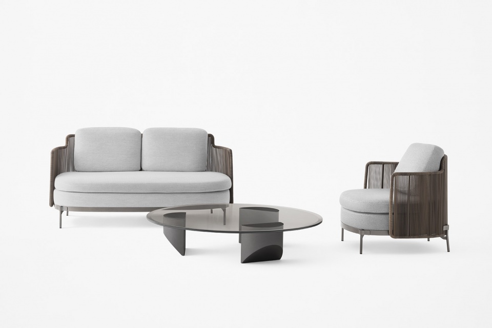 easel and wedge for minotti by nendo