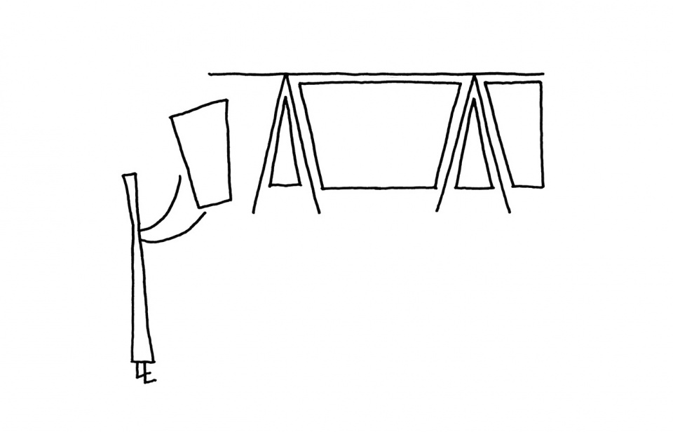 easel and wedge for minotti by nendo