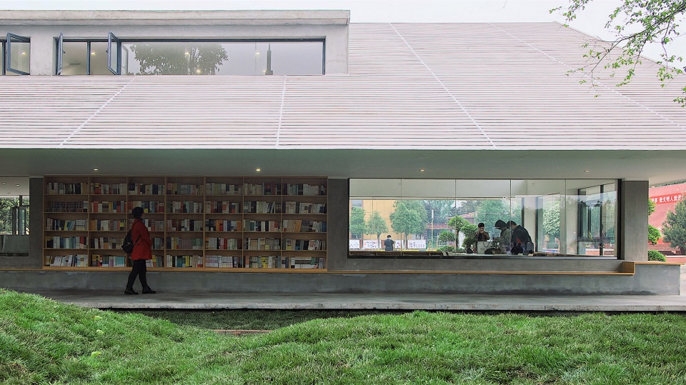 Xi an Gaoxin No 6 High School Library by Wall Architects of XAUAT