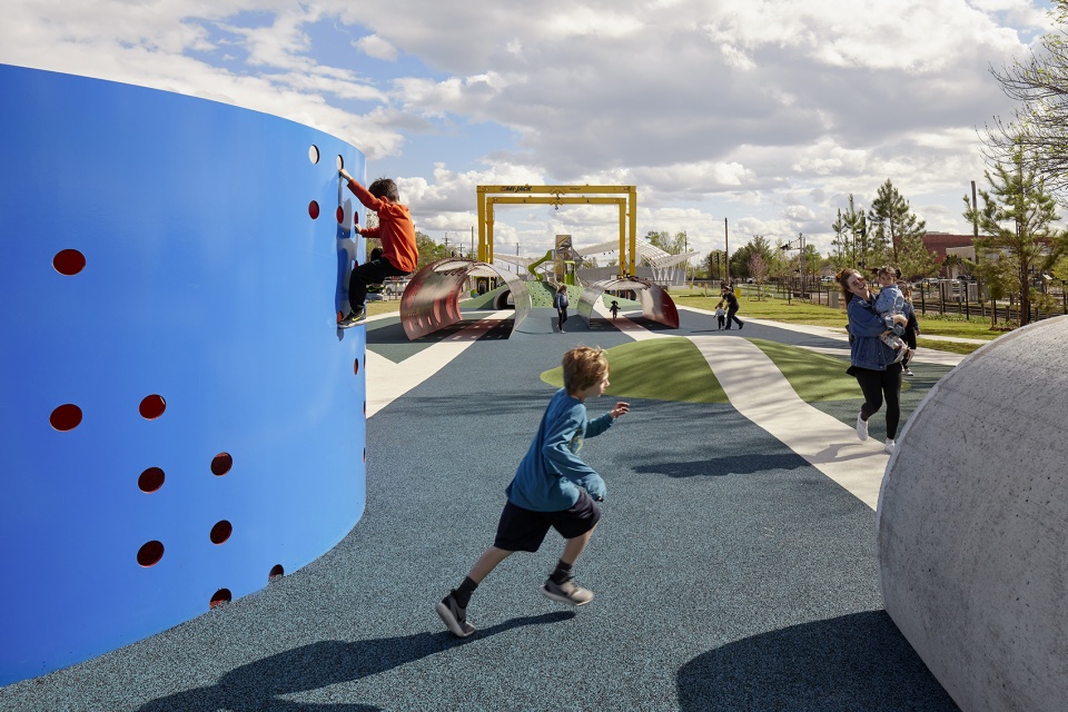 railyard park by ross barney architects