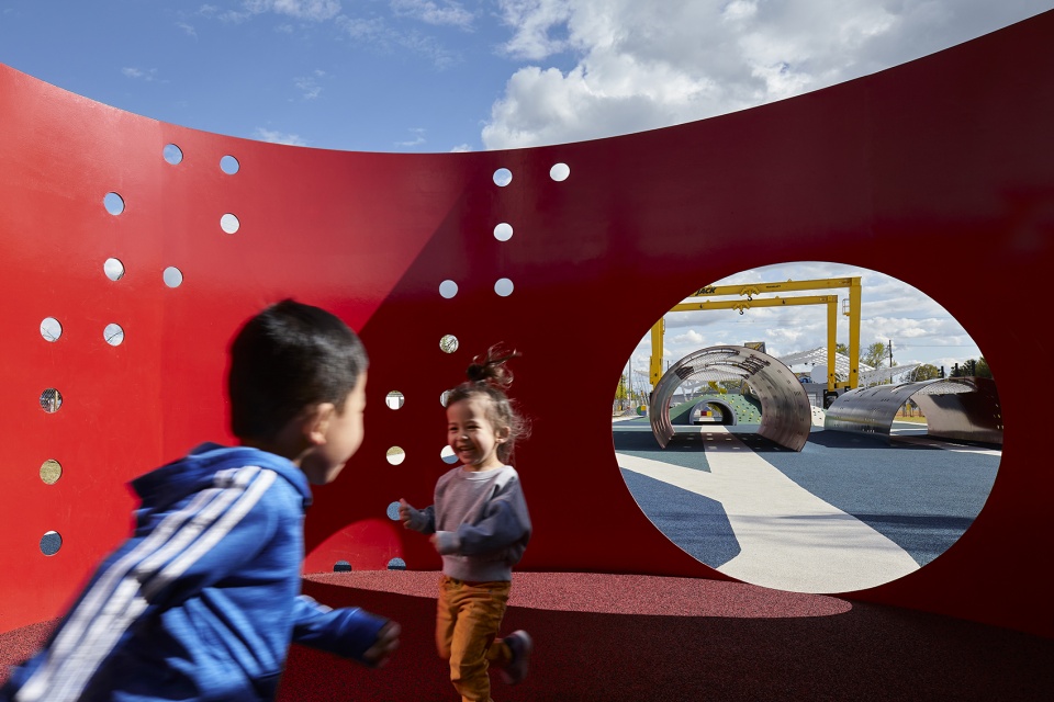 railyard park by ross barney architects