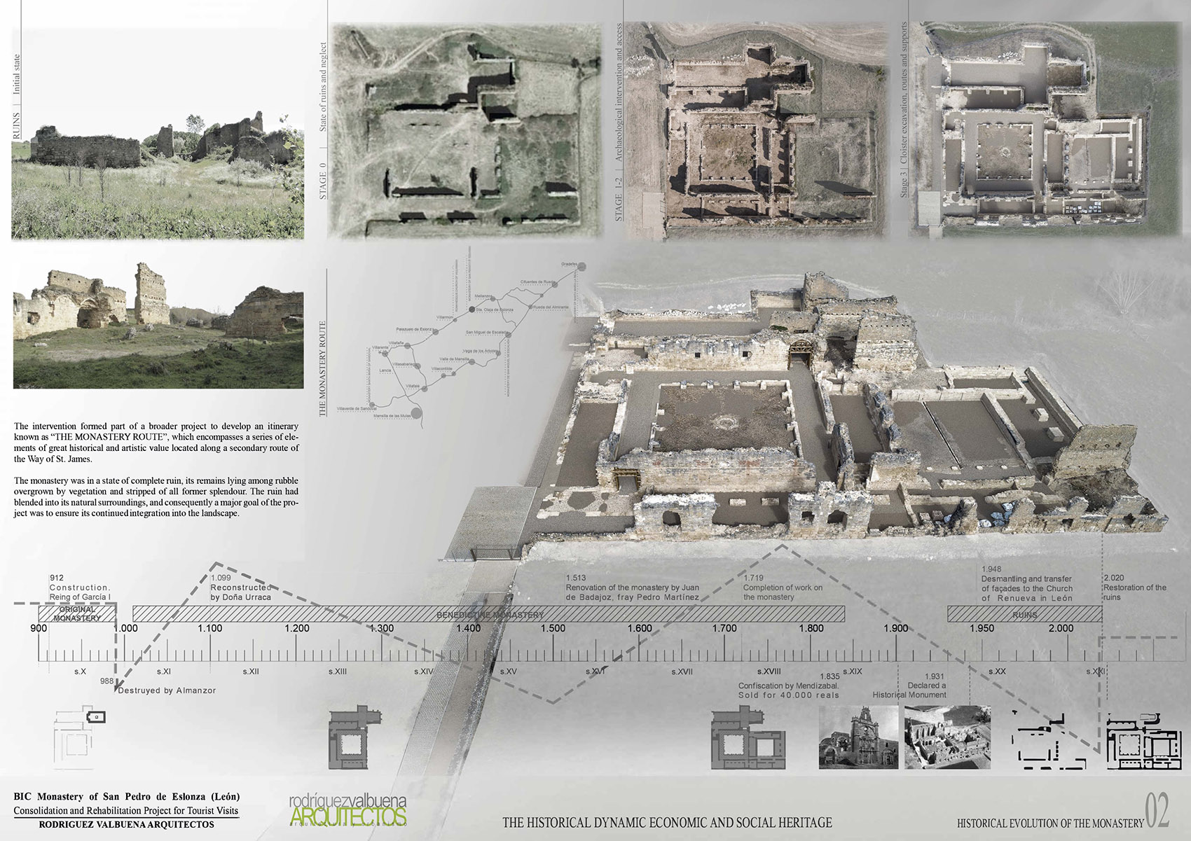 bic monastery of san pedro de eslonza by rodriguez valbuena arquitectos
