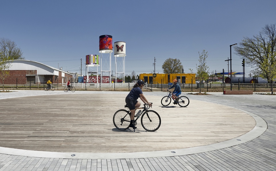 railyard park by ross barney architects