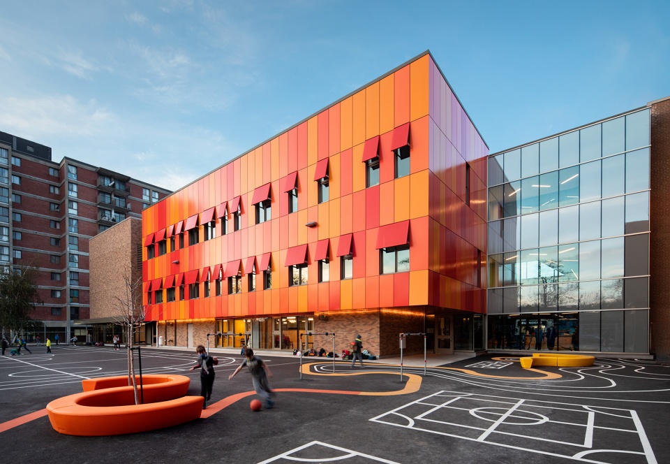 christ roi elementary school by bgla smith vigeant architectes