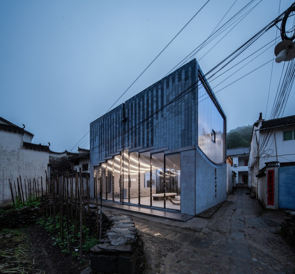 bridge gallery shanghai joint publishing company bookstore at taoyuan huangshan by atelier lai