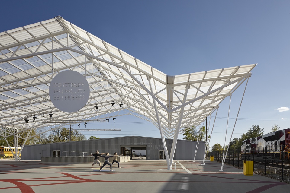 railyard park by ross barney architects