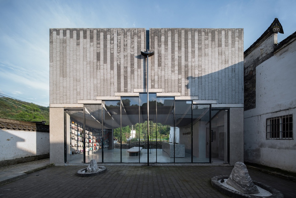bridge gallery shanghai joint publishing company bookstore at taoyuan huangshan by atelier lai