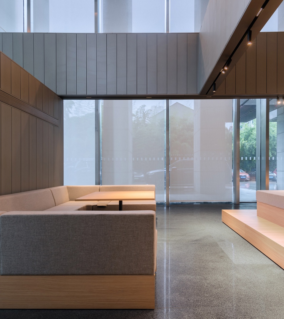 Huangpu Center Office Lobby China by atelier mearc