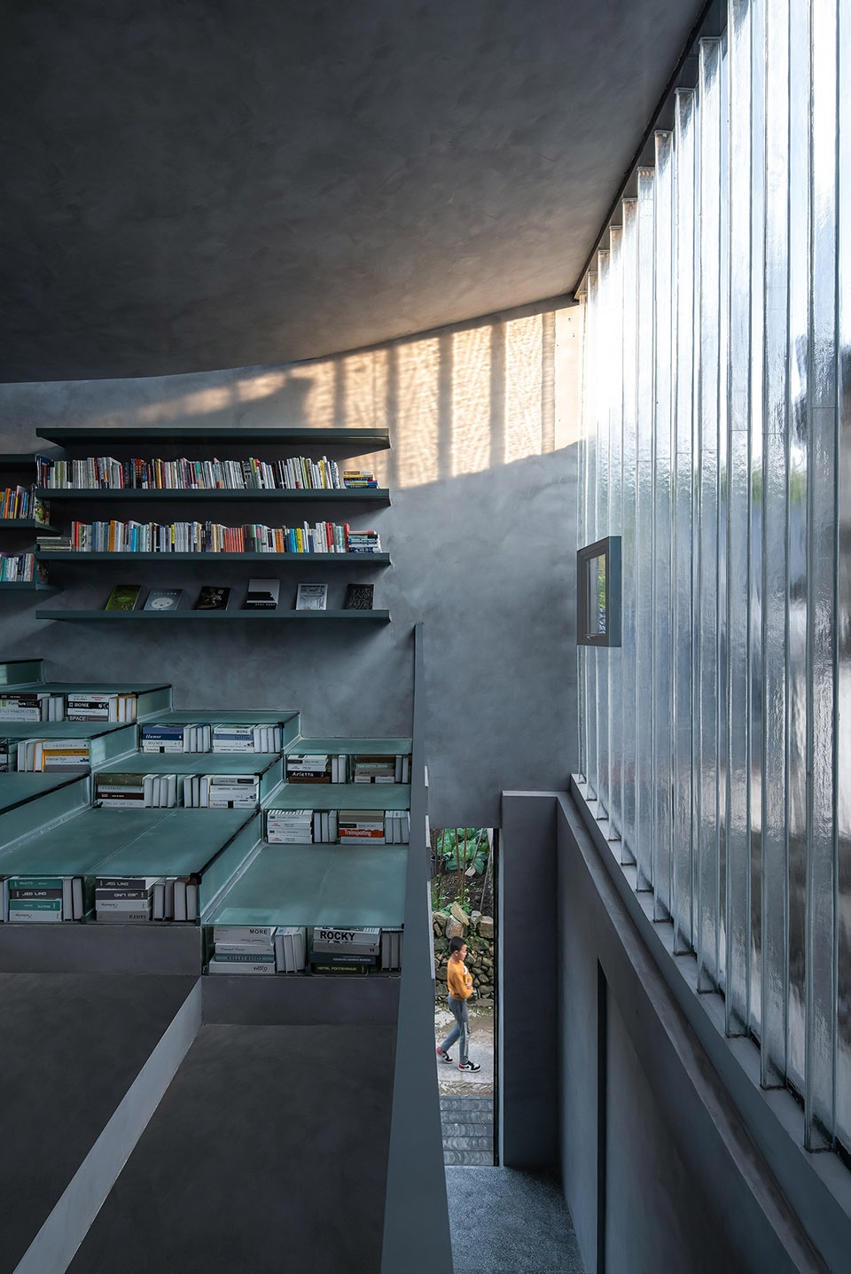 bridge gallery shanghai joint publishing company bookstore at taoyuan huangshan by atelier lai