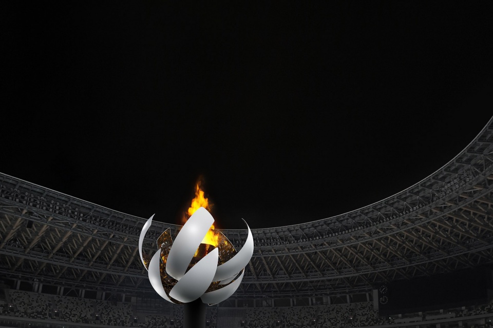 Tokyo2020 Olympic Cauldron by nendo