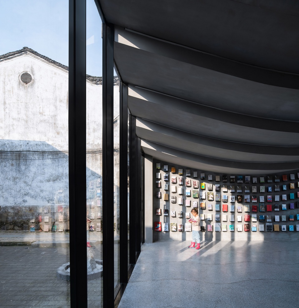 bridge gallery shanghai joint publishing company bookstore at taoyuan huangshan by atelier lai