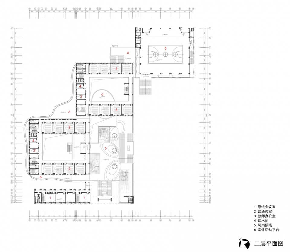 Yuewang Primary School in Yuancheng District by Tao Zhi Studio