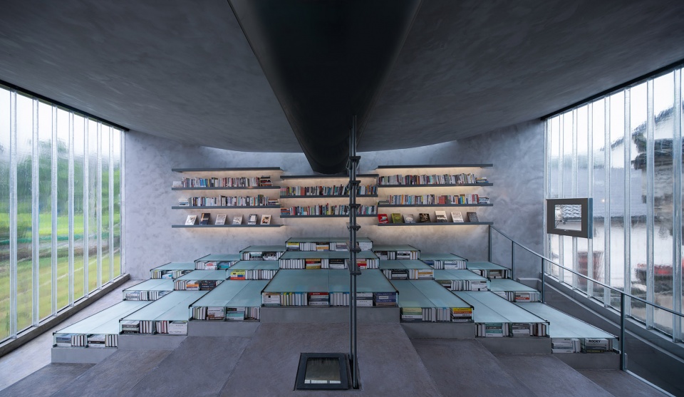 bridge gallery shanghai joint publishing company bookstore at taoyuan huangshan by atelier lai