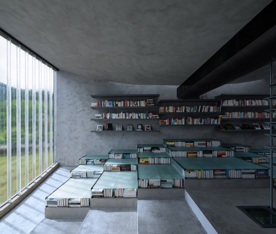 bridge gallery shanghai joint publishing company bookstore at taoyuan huangshan by atelier lai