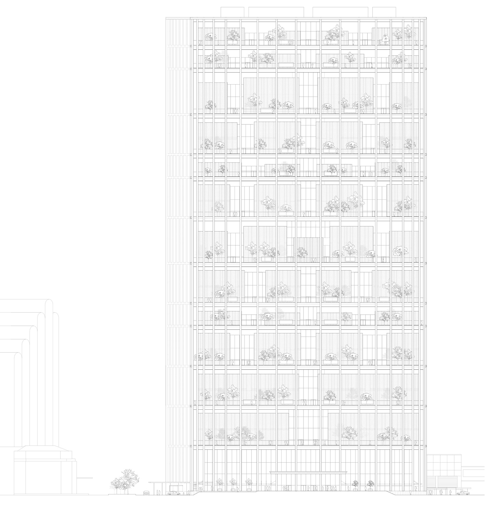 new state courts towers by serie multiply