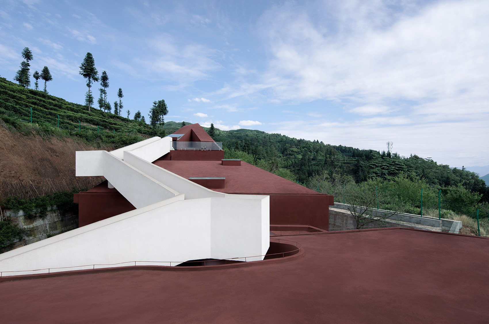 the church in the valley mabian visitor center china by wearch