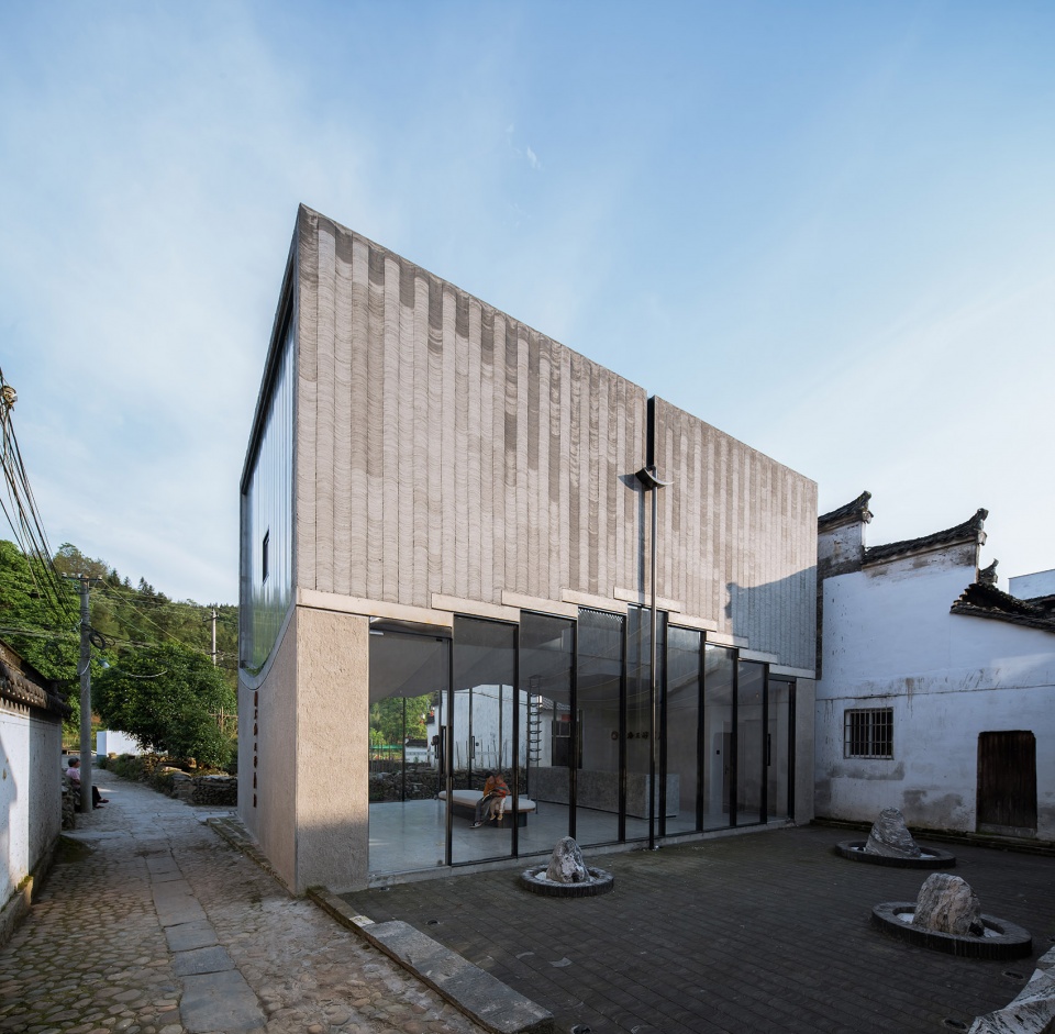 bridge gallery shanghai joint publishing company bookstore at taoyuan huangshan by atelier lai
