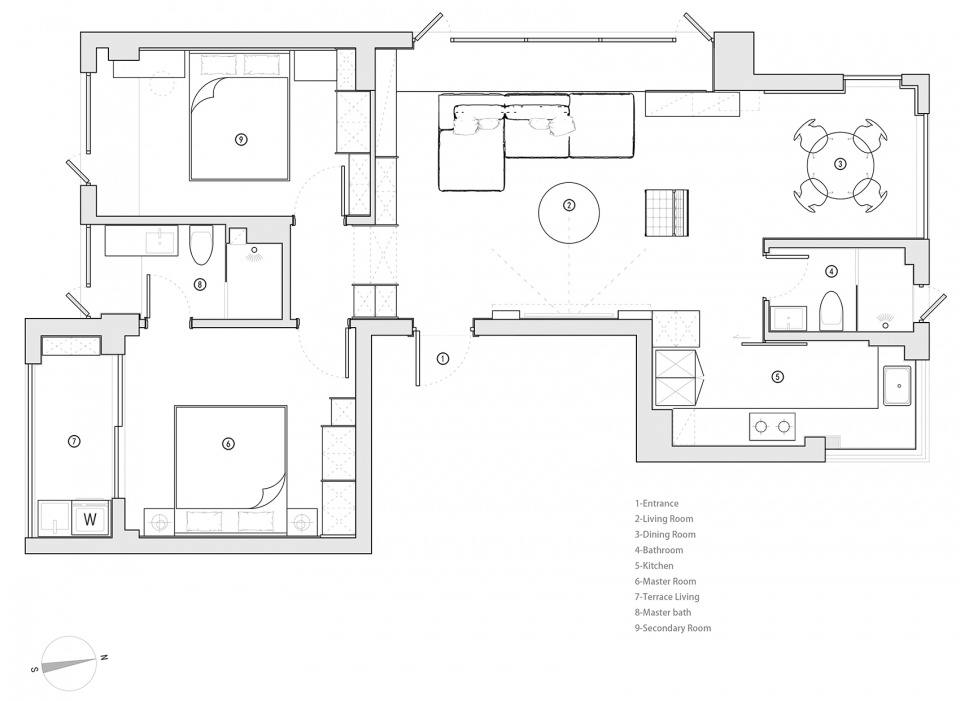 pure room china by dna architects