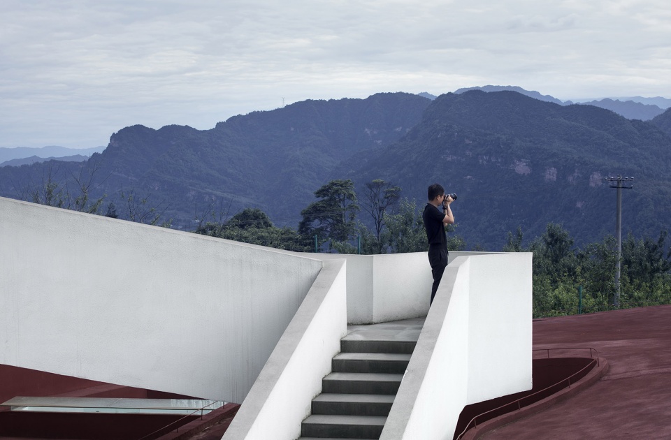 the church in the valley mabian visitor center china by wearch
