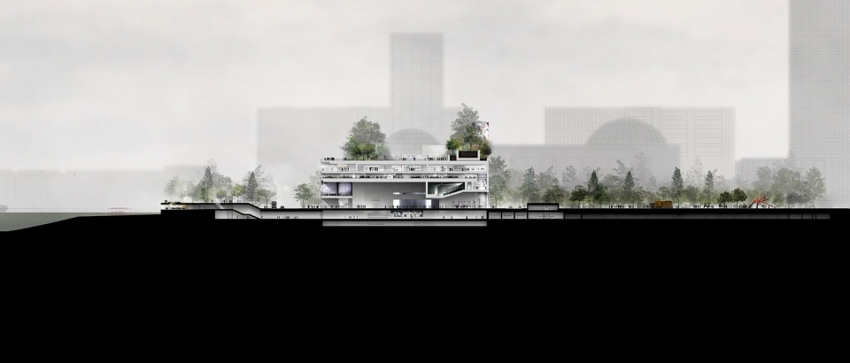 museum of art pudong map by ateliers jean nouvel
