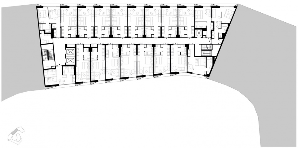 336 BEL MAIN RESIDENCES VIENNA by Delugan Meissl Associated Architects